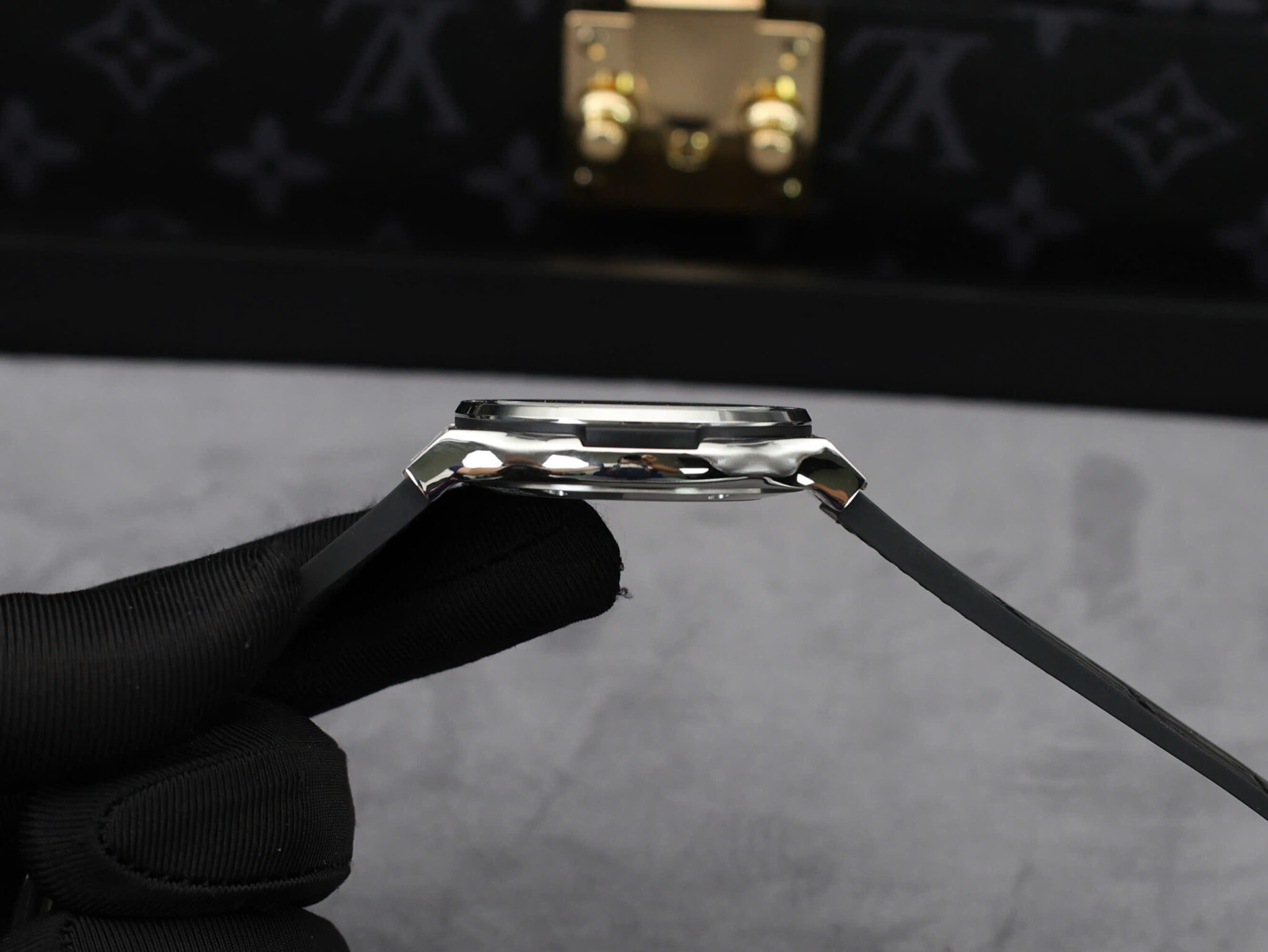 Hublot Classic Fusion Titanium White Dial Leather Strap 1:1 Copy 42mm - Image 6