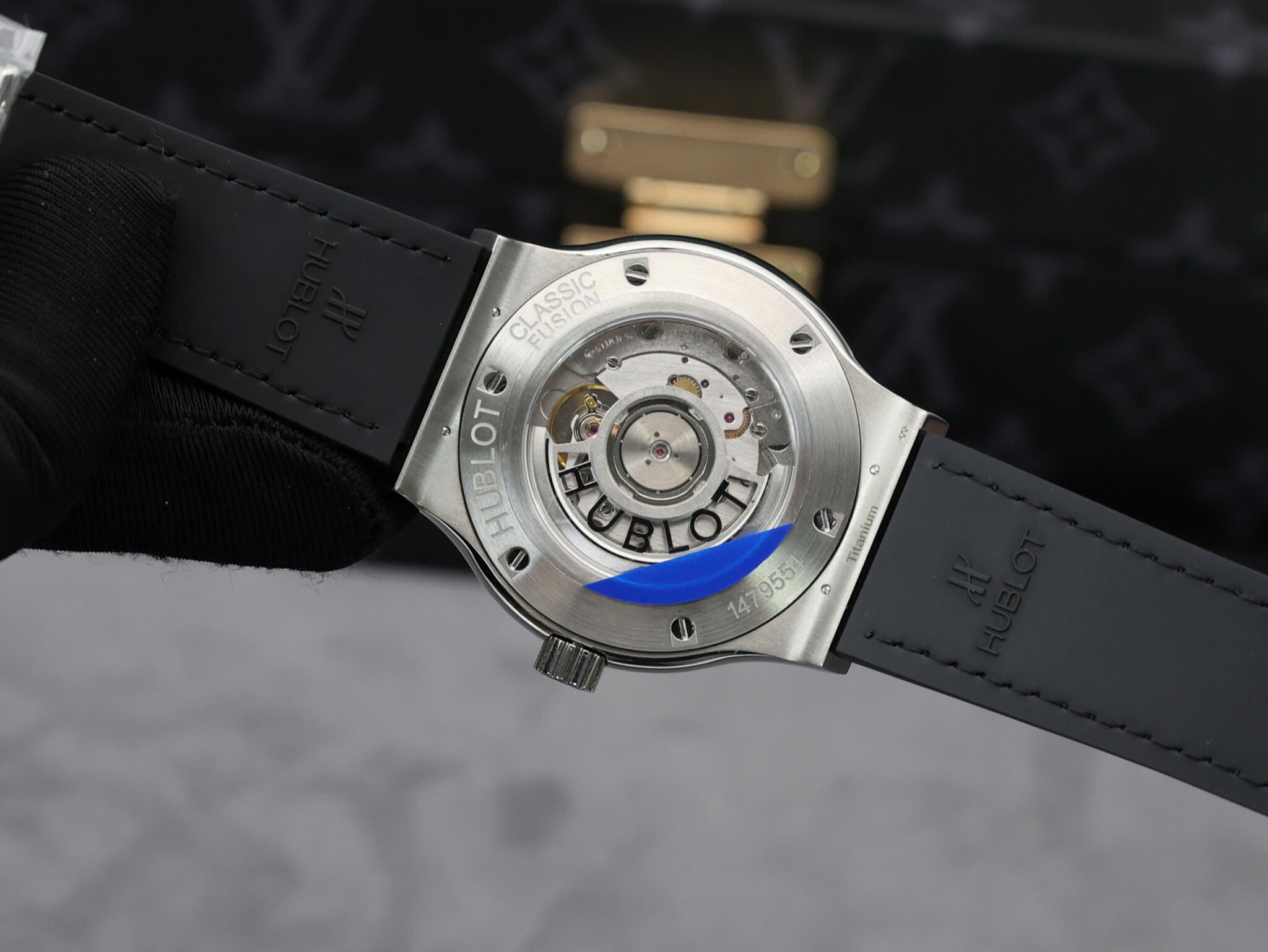 Hublot Classic Fusion Titanium White Dial Leather Strap 1:1 Copy 42mm - Image 8