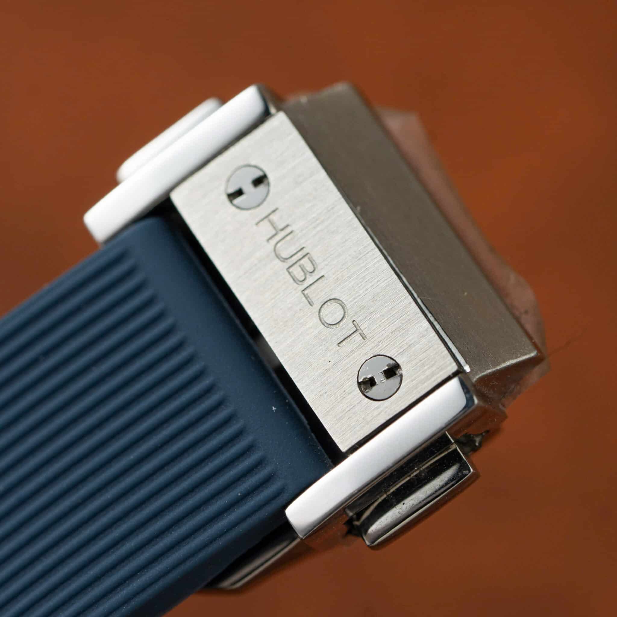 Hublot Classic Fusion Titanium Grey Dial Rubber Lady Watch Replica 33mm - Image 9