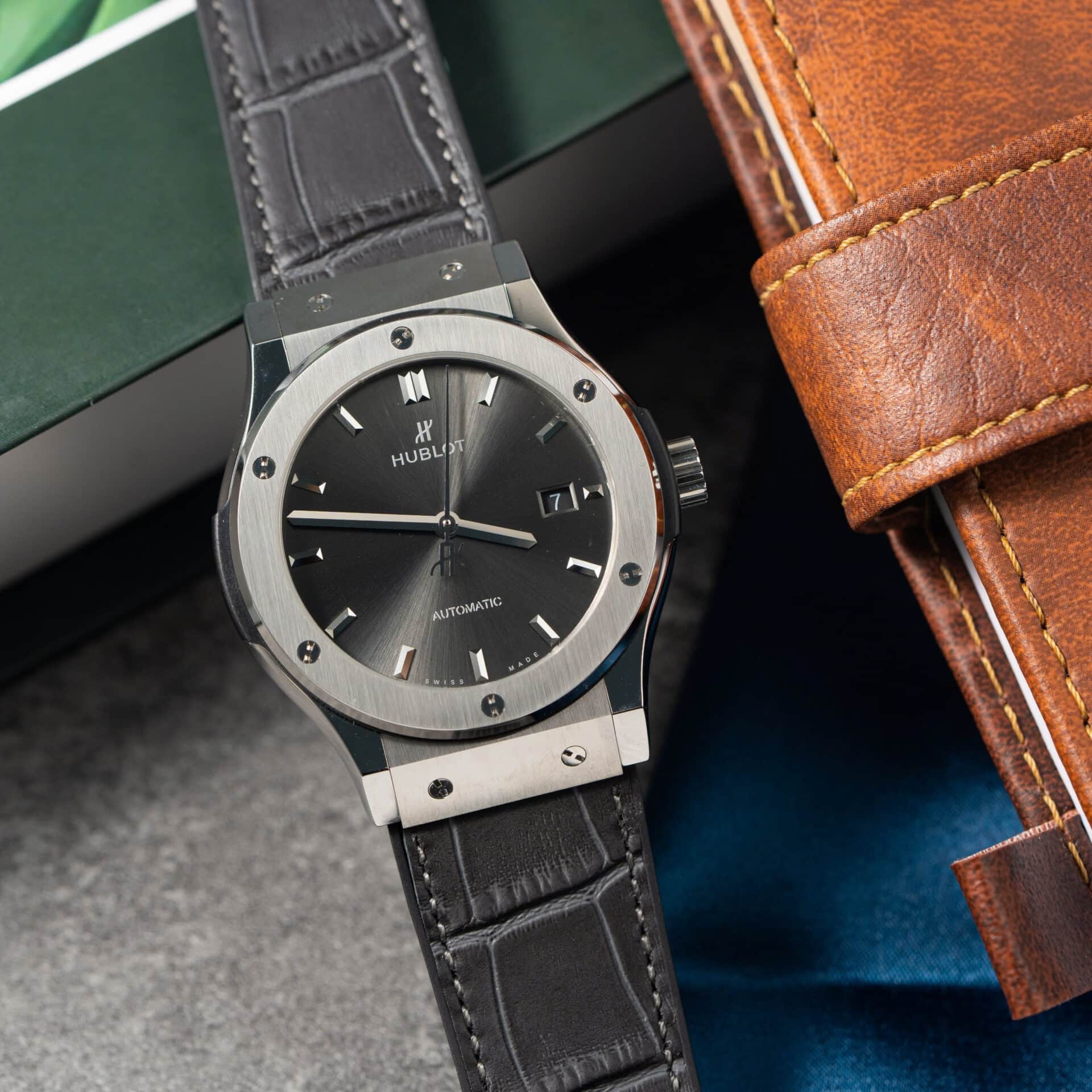 Hublot Classic Fusion Titanium Racing Grey Dial Best Replica JJF 42mm - Image 2