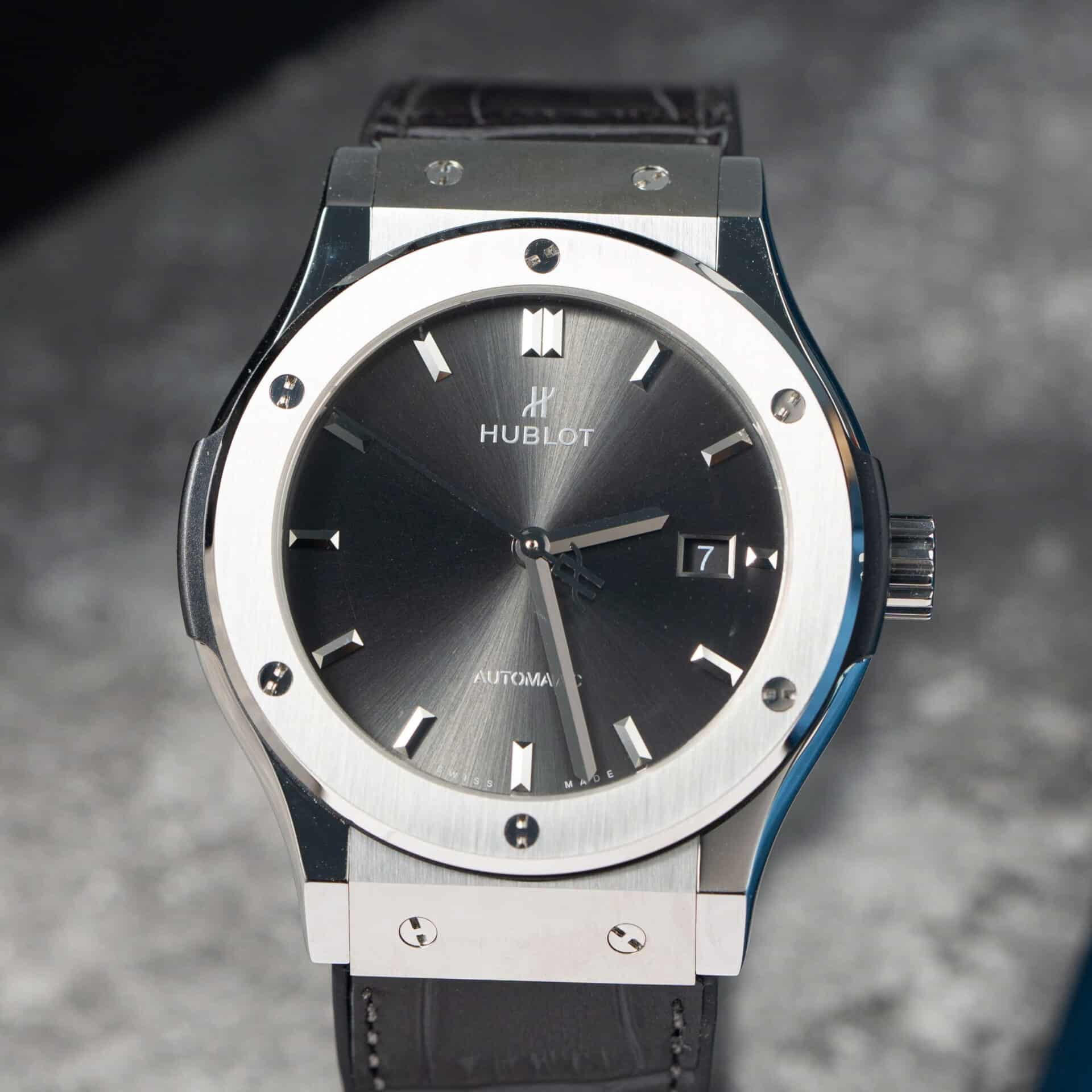 Hublot Classic Fusion Titanium Racing Grey Dial Best Replica JJF 42mm - Image 3