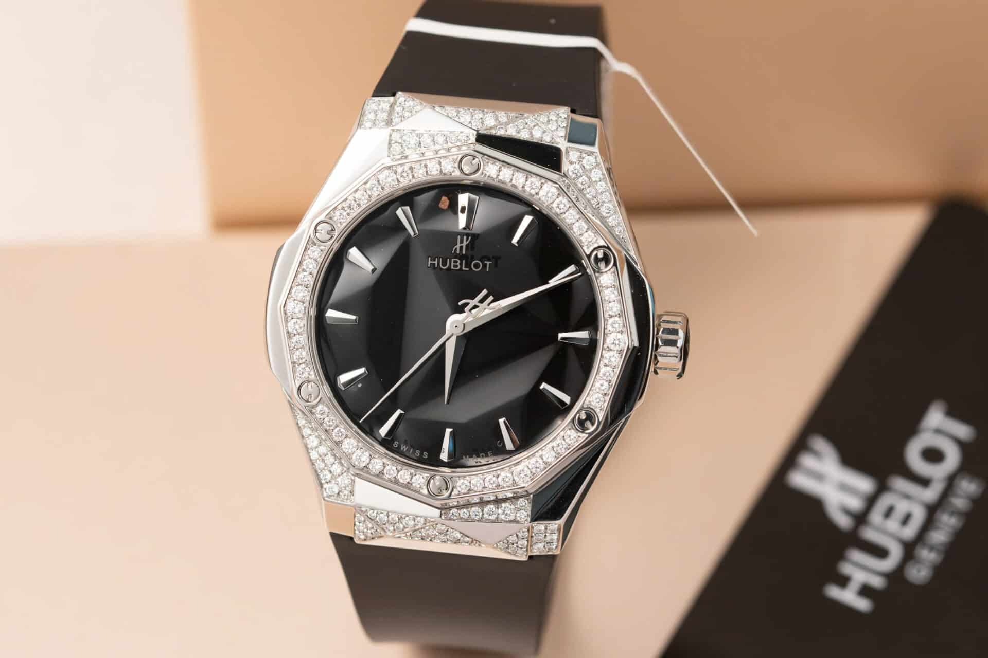 Hublot Classic Fusion Orlinski Titanium Alternative Pavé Black Dial Customized Lab-grown Diamonds APS 40mm - Image 2