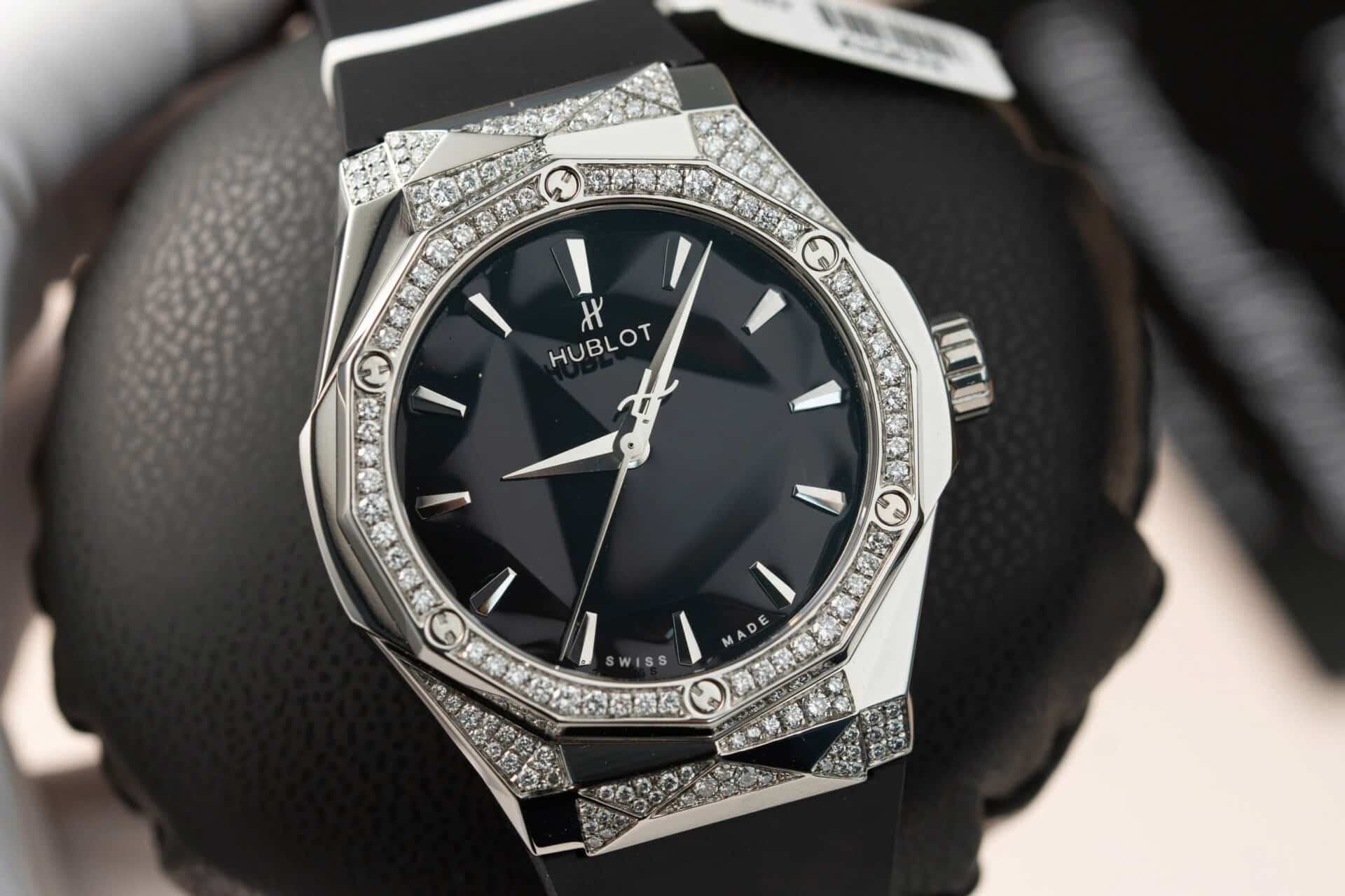 Hublot Classic Fusion Orlinski Titanium Alternative Pavé Black Dial Customized Lab-grown Diamonds APS 40mm - Image 4