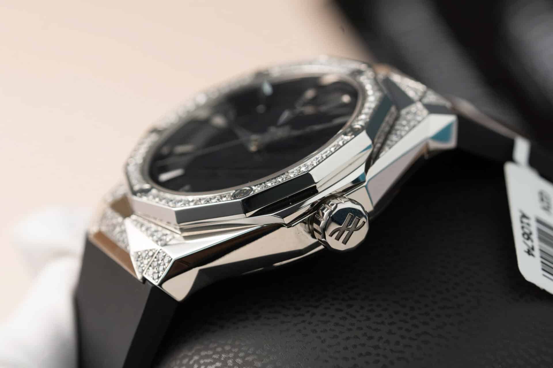 Hublot Classic Fusion Orlinski Titanium Alternative Pavé Black Dial Customized Lab-grown Diamonds APS 40mm - Image 6