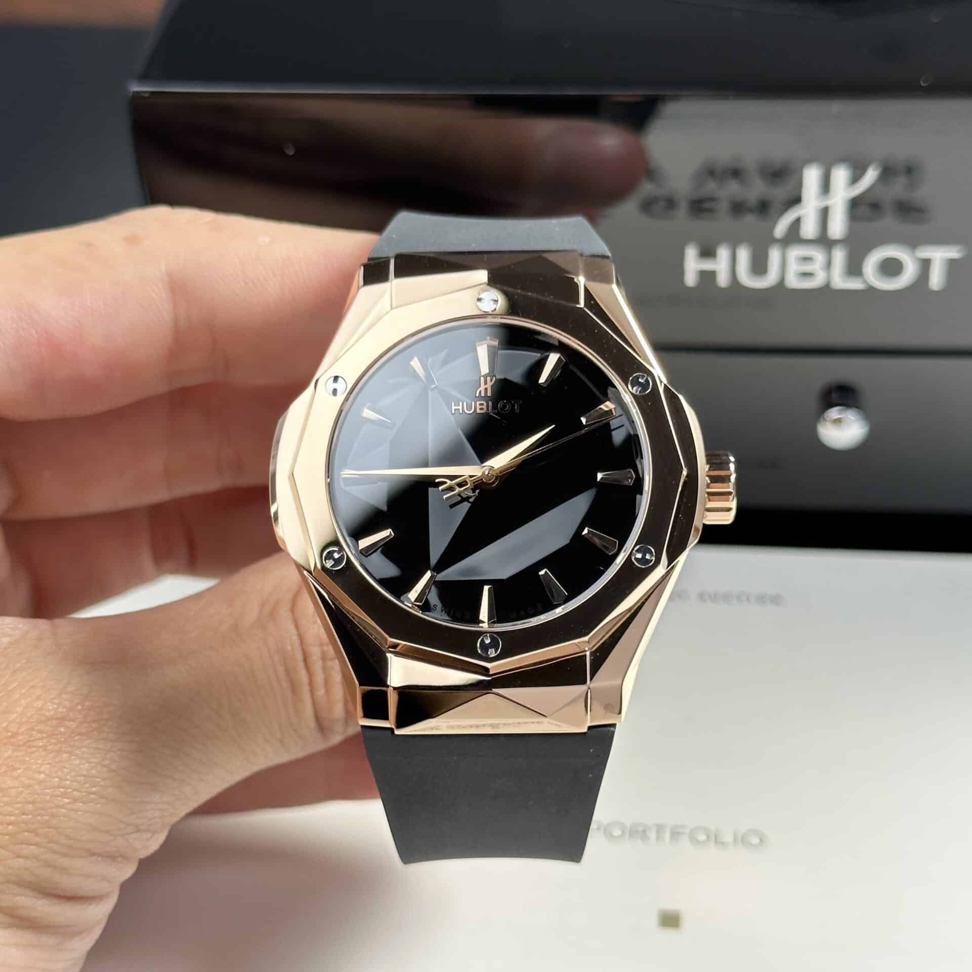 Hublot Classic Fusion Orlinski King Gold Black Dial Replica 40mm
