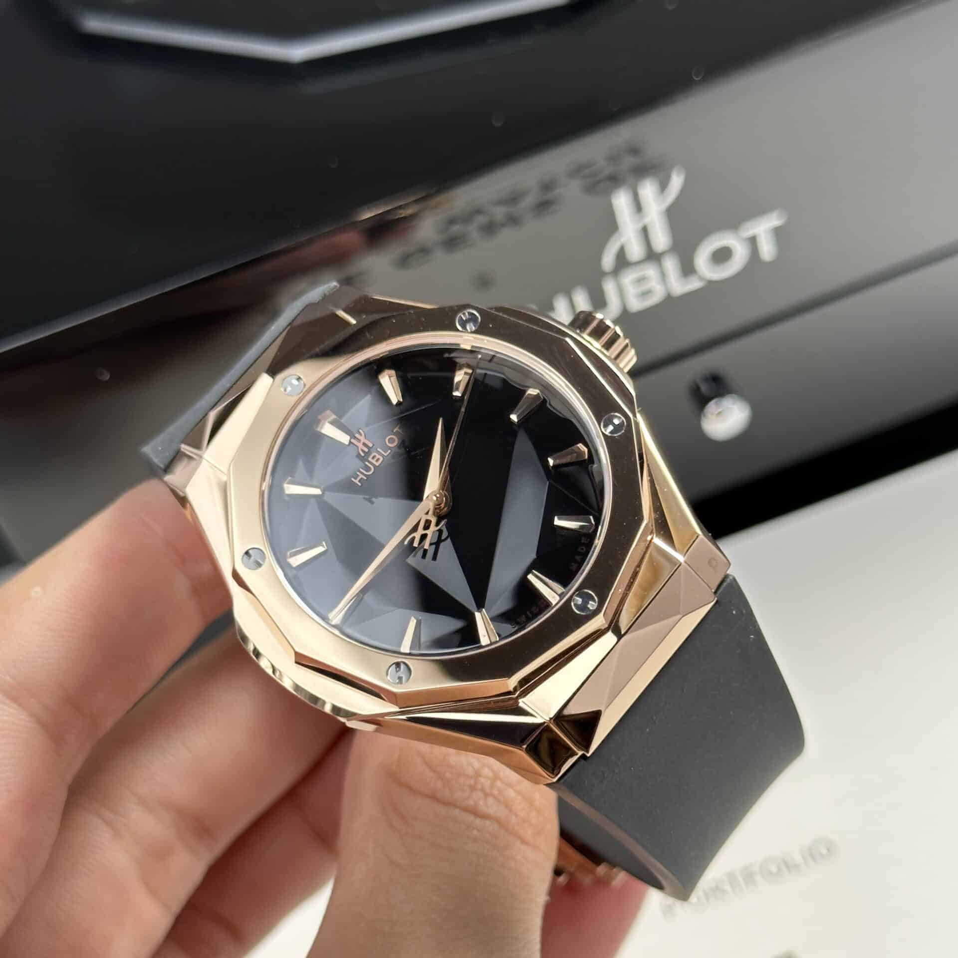 Hublot Classic Fusion Orlinski King Gold Black Dial Replica 40mm - Image 4