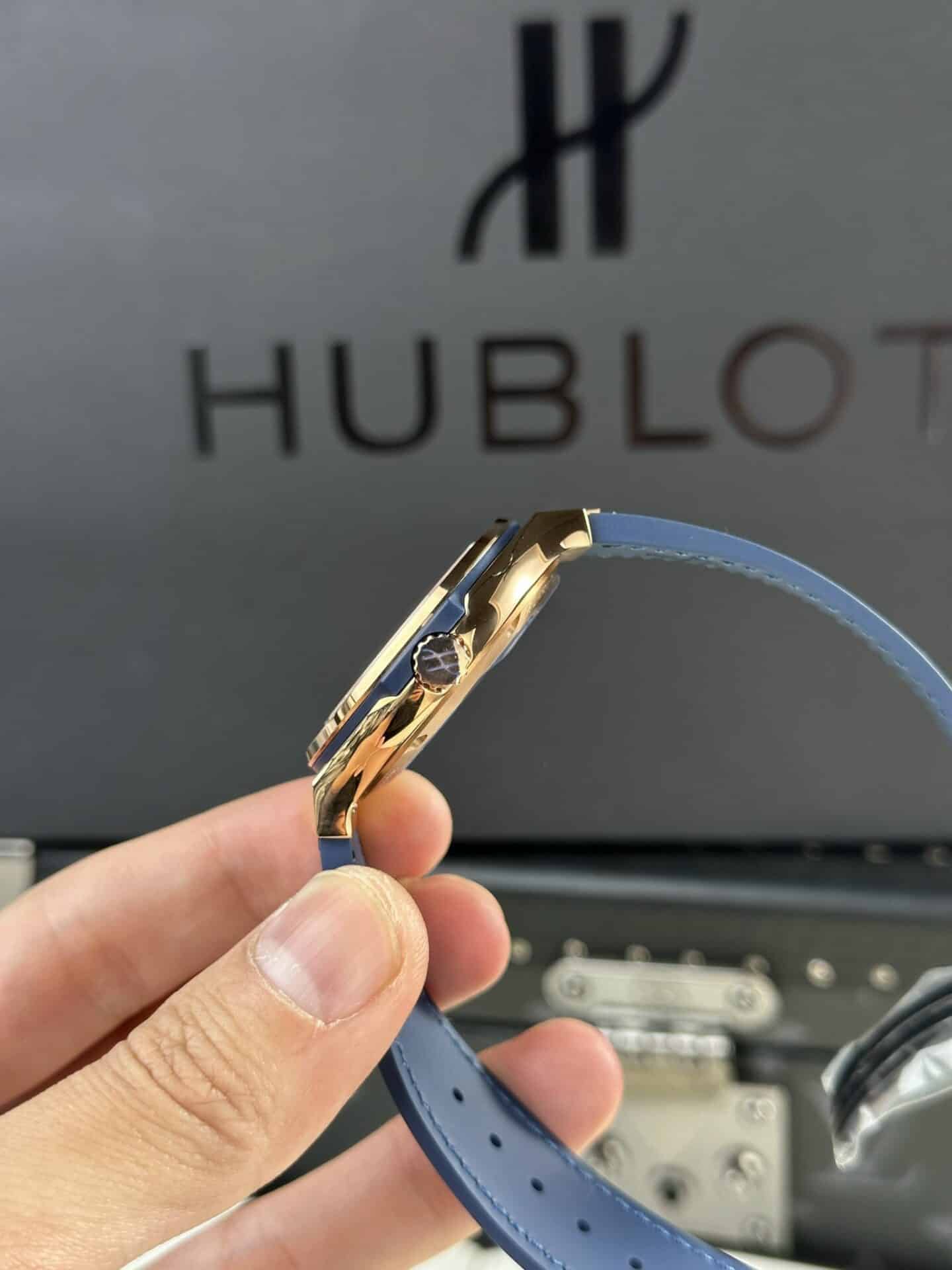 Hublot Classic Fusion King Gold Blue Dial Best Replica JJF 38mm - Image 5