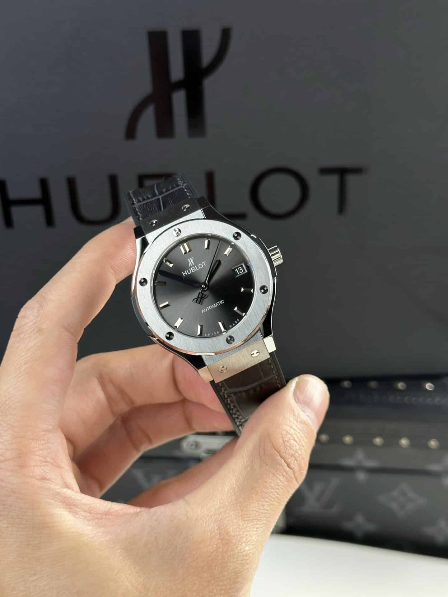 Hublot Classic Fusion Titanium Grey Dial Super Clone JJF 38mm - Image 2