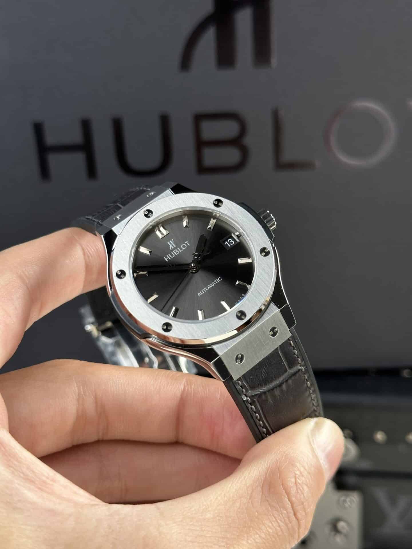 Hublot Classic Fusion Titanium Grey Dial Super Clone JJF 38mm - Image 4