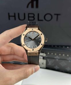 Hublot Classic Fusion King Gold Grey Dial Best Replica JJF 38mm