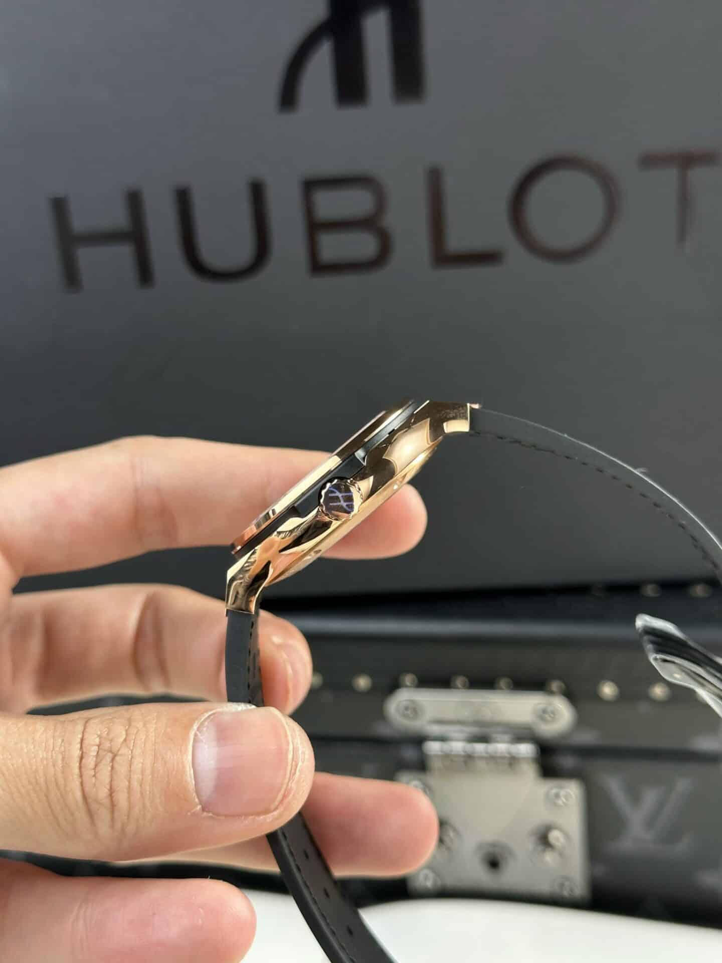 Hublot Classic Fusion King Gold Grey Dial Best Replica JJF 38mm - Image 4