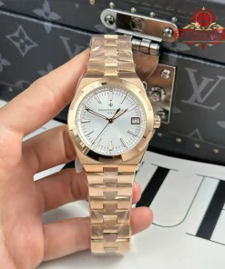 Vacheron Constantin Overseas 4500V Rose Gold Silver Dial 1:1 Best Replica 41mm