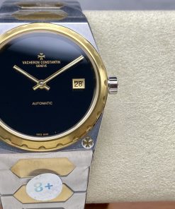 Vacheron Constantin Historiques 222 Jumbo Black Dial Two Tone Yellow Gold 1:1 Best Edition Gain Weight 8+ Factory 37mm