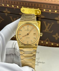 Vacheron Constantin Historiques 222 Vintage Yellow Gold Gold-tone Dial 1:1 Best Replica 8+ Factory 37mm
