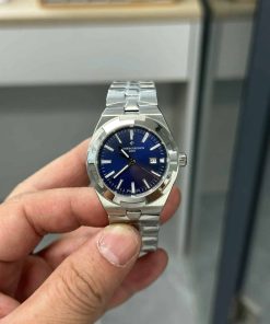 Vacheron Constantin Overseas 4600V/200A-B980 Steel Blue Dial Lady Watch Best Replica 35mm