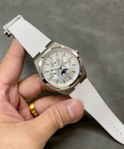 Vacheron Constantin Overseas 4300V Perpetual Calendar Silver Dial Rubber Strap Best Replica 41.5mm
