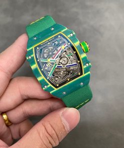 Richard Mille Wayde Van Niekerk RM67-02 Green Carbon Replica 1:1 Automatic Extra Flat 47.52 X 38.7mm