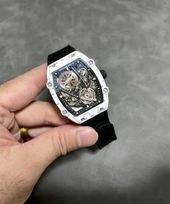 Richard Mille RM27-05 Flying Tourbillon Rafael Nadal Carbon Fiber Replica 37.25×47.25mm