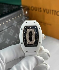 Richard Mille RM07-01 White Ceramic Black Lip Best Replica 45.32 X 32.3mm