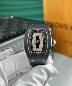 Richard Mille RM07-01 Ceramic Rose Gold Black Lip Best Replica 45.32 X 32.3mm