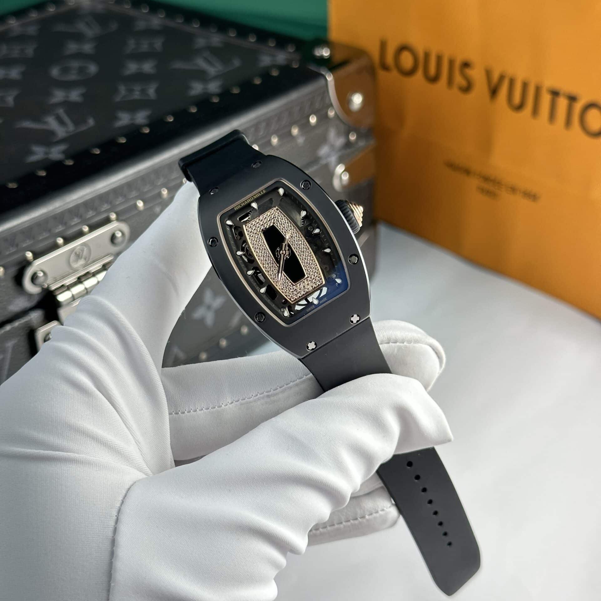 Richard Mille RM07-01 Ceramic Rose Gold Black Lip Best Replica 45.32 X 32.3mm - Image 2