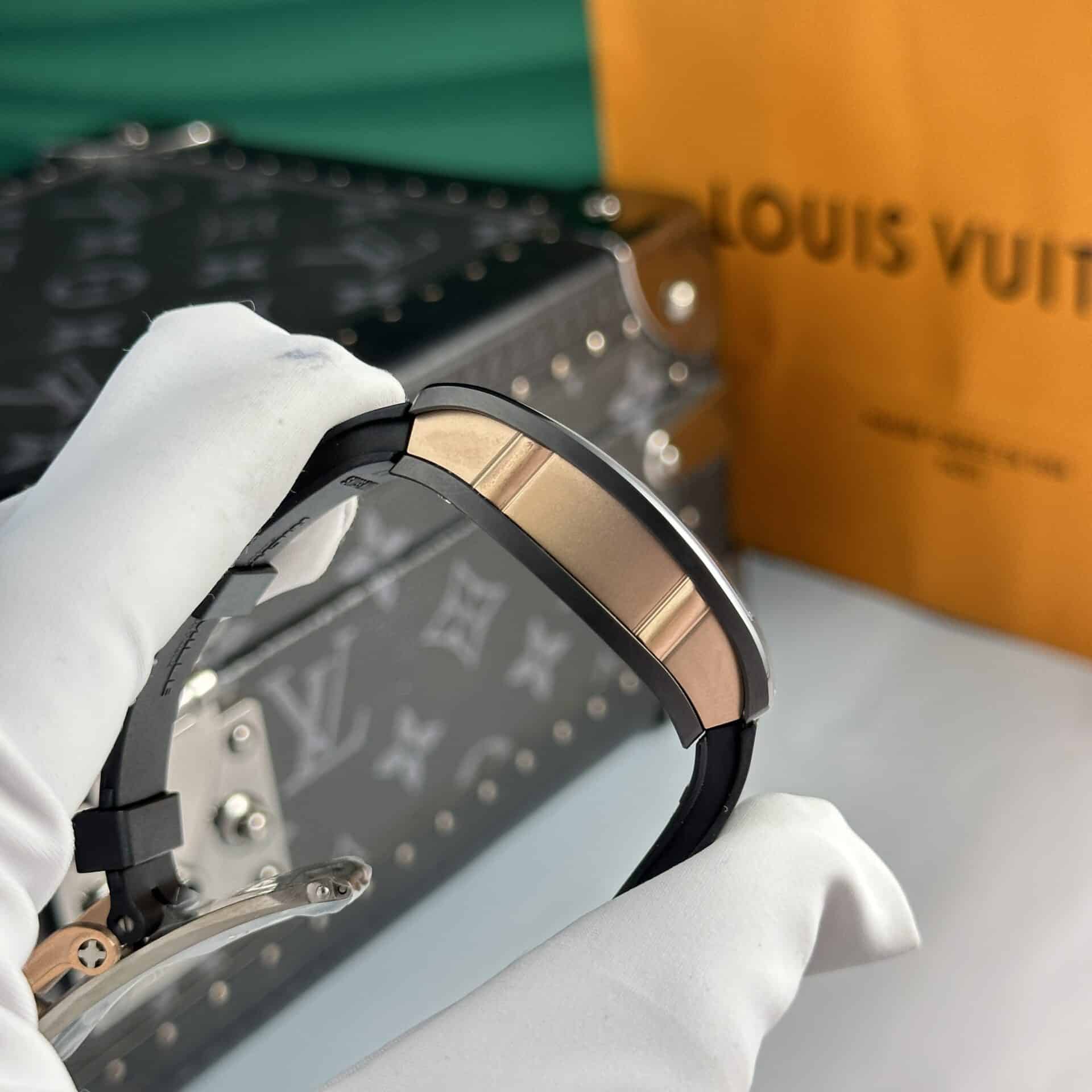 Richard Mille RM07-01 Ceramic Rose Gold Black Lip Best Replica 45.32 X 32.3mm - Image 6