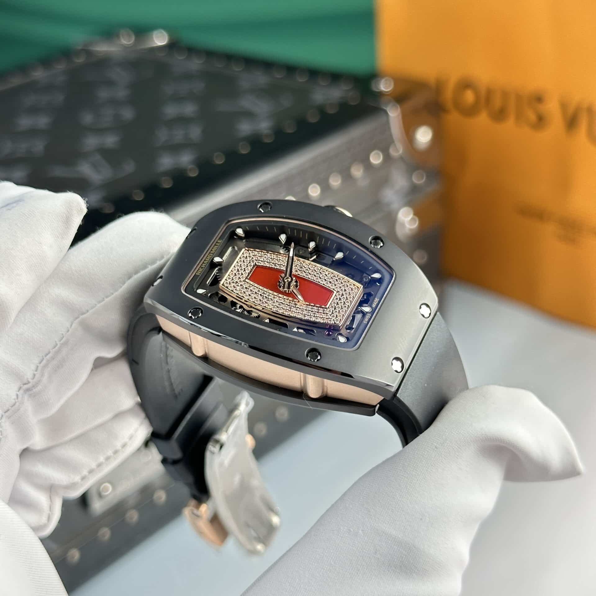 Richard Mille RM07-01 Ceramic Red Lip Jasper Dial Best Replica 45.32 X 32.3mm - Image 4