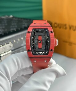 Richard Mille RM07-01 Red Carbon TPT Quartz Racing Red Limited Edition Best Quality Replica 45.32 X 32.3mm