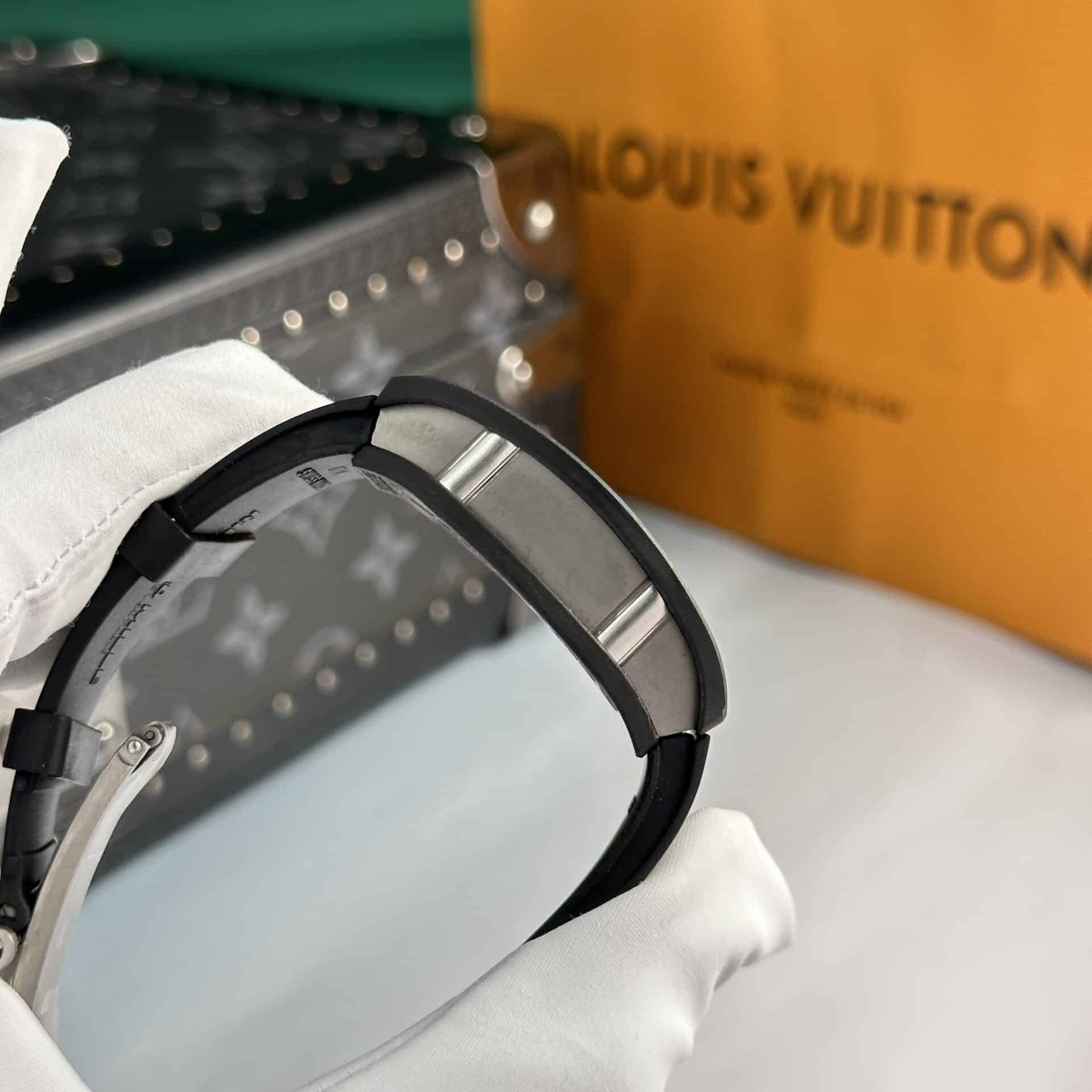 Richard Mille RM07-01 Black Carbon Black Rubber Best Quality Replica 45.32 X 32.3mm - Image 5