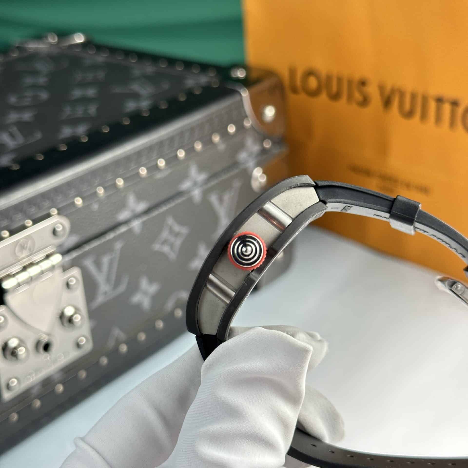 Richard Mille RM07-01 Black Carbon Black Rubber Best Quality Replica 45.32 X 32.3mm - Image 6