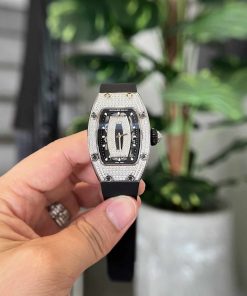Richard Mille RM07-01 Full Diamond Black Lip Replica 45.32 X 32.3mm