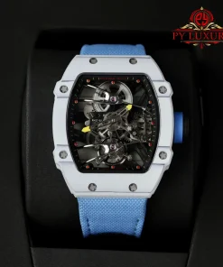 Richard Mille RM27-02 Rafael Nadal Tourbillon White Carbon Fiber Best Replica 39.7 X 47.7mm