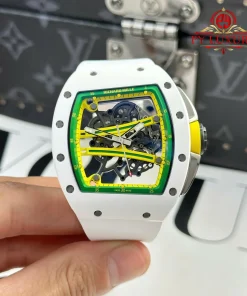 Richard Mille RM 61-01 Yohan Blake Asia Limited Edition White Ceramic 1:1 Best Replica ZF 42.7mm X 50.23mm