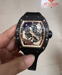 Custom Made 1:1 Richard Mille RM055 Asia Edition Bubba Watson Exquisite NTPT Carbon Fiber Modified Non-Regulator Movement 42.7mm