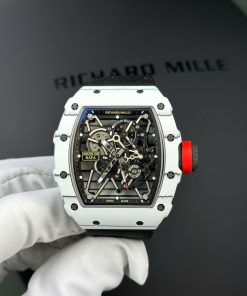 Richard Mille RM35-01 Rafael Nadal White Carbon TPT Limited Edition Super Clone BBR V3 49.94mm X 44.5mm