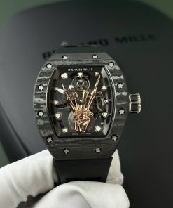 Richard Mille RM66 Flying Tourbillon Manual Winding Carbon TPT Best Replica YS Factory 42.7mm X 49.94mm