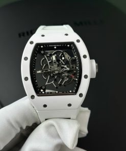 Richard Mille RM055 White Ceramic Bubba Watson 1:1 Super Clone Best Replica ZF 42.7mm