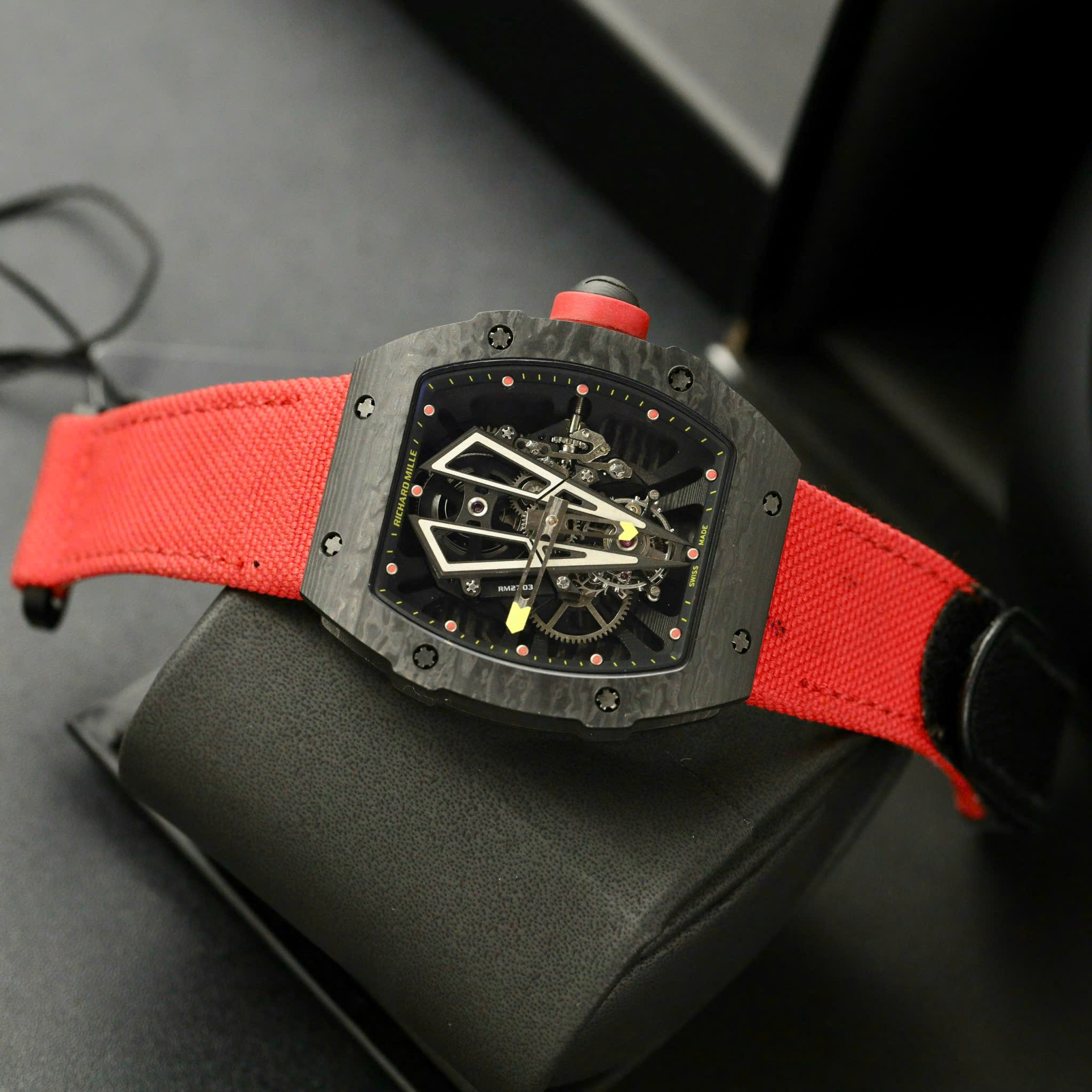 Richard Mille RM27-03 Rafael Nadal Tourbillon Black Carbon TPT Best Replica BBR 40.3mm - Image 3
