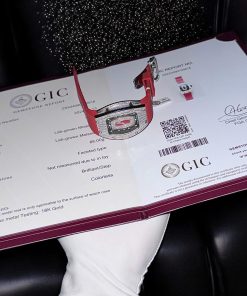 Richard Mille RM07-01 White Gold Medium Diamond Set Red Lip Custom Moissanite Replica