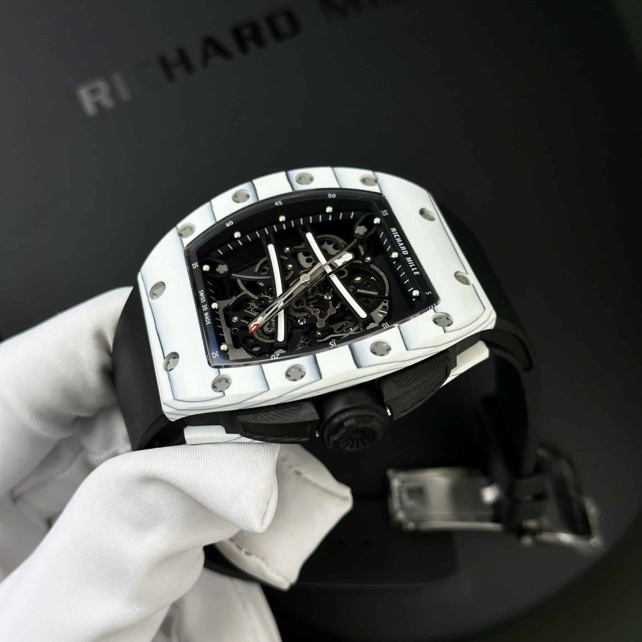 Richard Mille RM61-01 Ultimate Edition Yohan Blake Carbon TPT Best Replica RMF 42.7 X 50.2mm - Image 4
