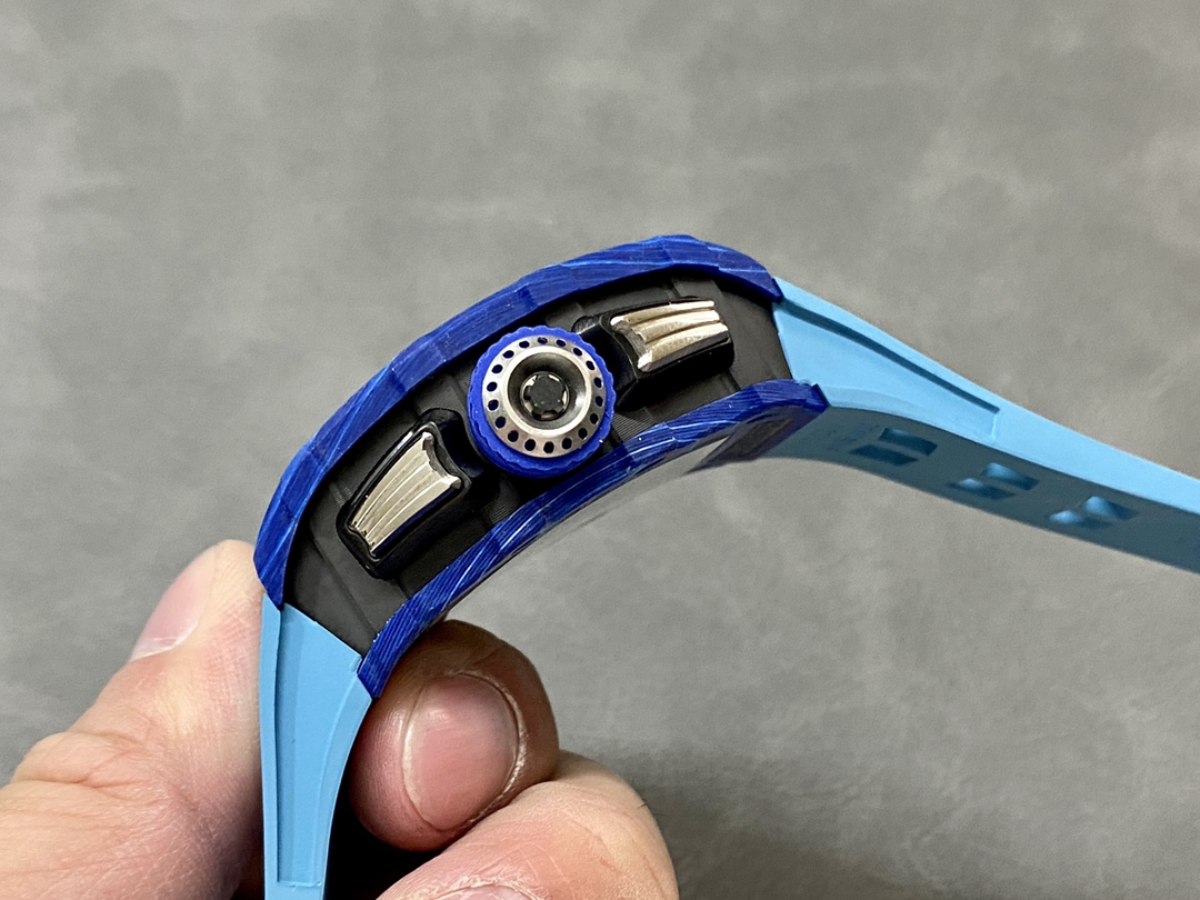 Richard Mille RM11-03 Jean Todt 50th Anniversary Chronograph Blue Carbon Fiber Best Replica KVF 49.94 X 44.5mm - Image 6