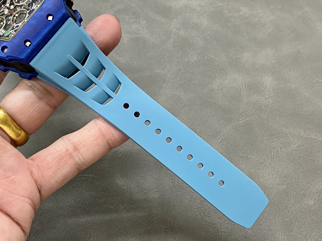 Richard Mille RM11-03 Jean Todt 50th Anniversary Chronograph Blue Carbon Fiber Best Replica KVF 49.94 X 44.5mm - Image 8