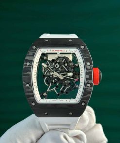 Richard Mille RM055 Bubba Watson Carbon Fiber White Legend Best Replica ZF 42.7 X 49.9mm