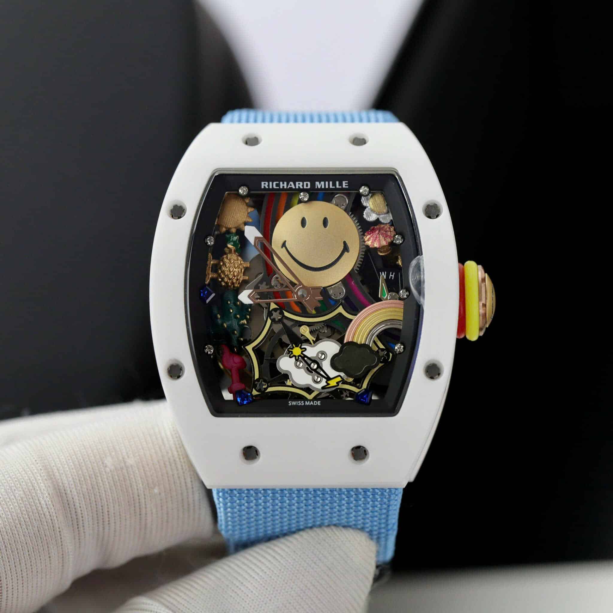 Richard Mille RM 88 Automatic Tourbillon Smiley Ceramic Replica 48.15 X 39.74 Mm