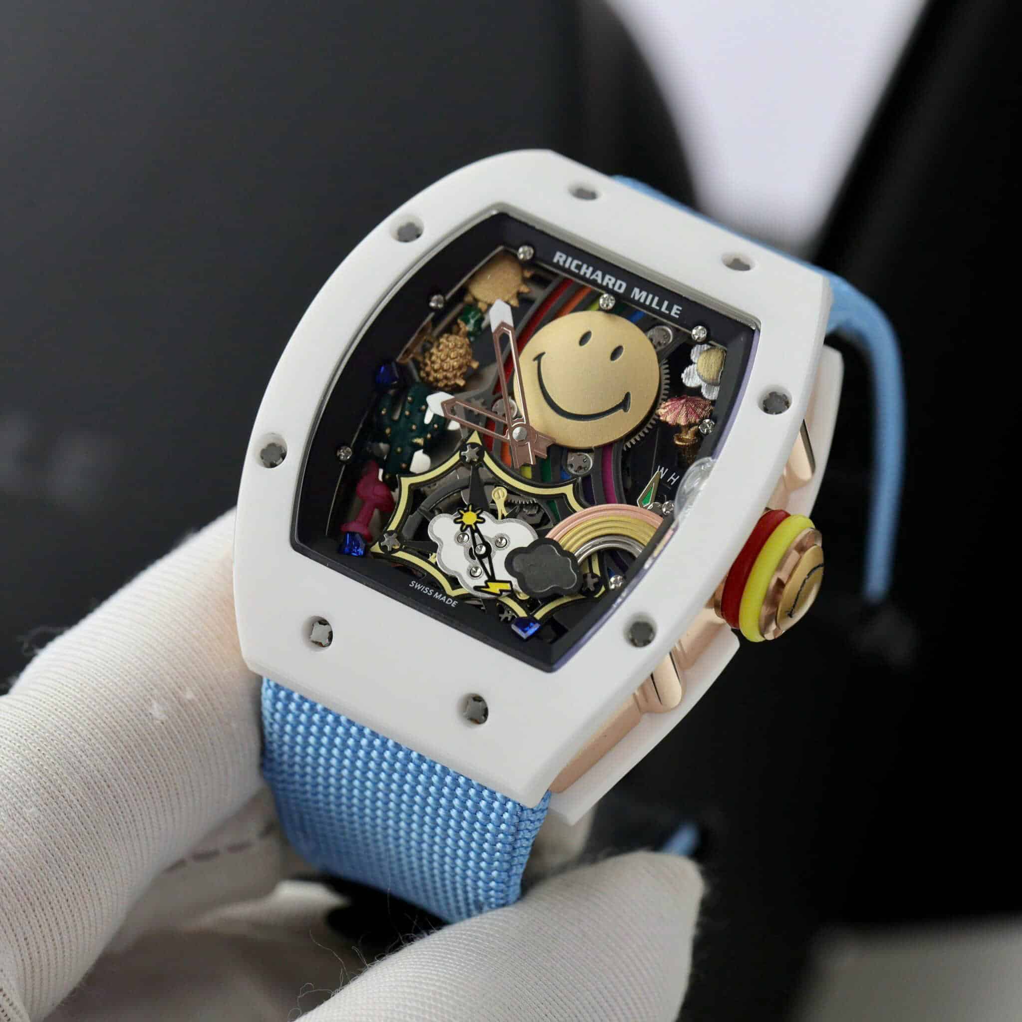 Richard Mille RM 88 Automatic Tourbillon Smiley Ceramic Replica 48.15 X 39.74 Mm - Image 3
