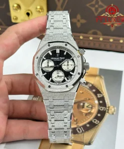 Audemars Piguet Royal Oak Chronograph 26239BC Frosted White Gold Black Dial Super Clone APSF 41mm