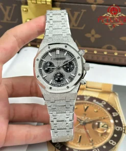 Audemars Piguet Royal Oak Chronograph 26240BC Frosted White Gold Grey Dial 1:1 Best Replica APSF 41mm
