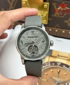 Audemars Piguet Code 11.59 Tourbillon 26396QT Middle East Special Edition Meteorite Dial Textile Strap 1:1 Best Replica APPF 41mm