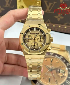 Audemars Piguet Royal Oak Chronograph 26240BA Yellow Gold Smoked Champagne Dial 1:1 Super Clone APSF 41mm