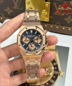 Audemars Piguet Royal Oak Chronograph 26239OR Rose Gold Blue Dial 1:1 Super Clone APSF 41mm